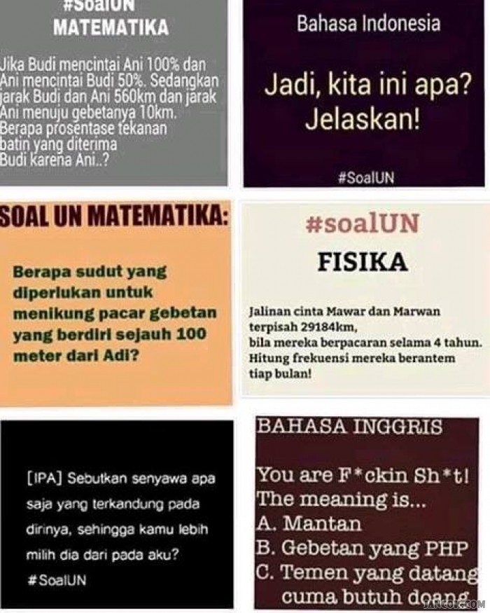 Yang Bikin Soal Minta Ditampol